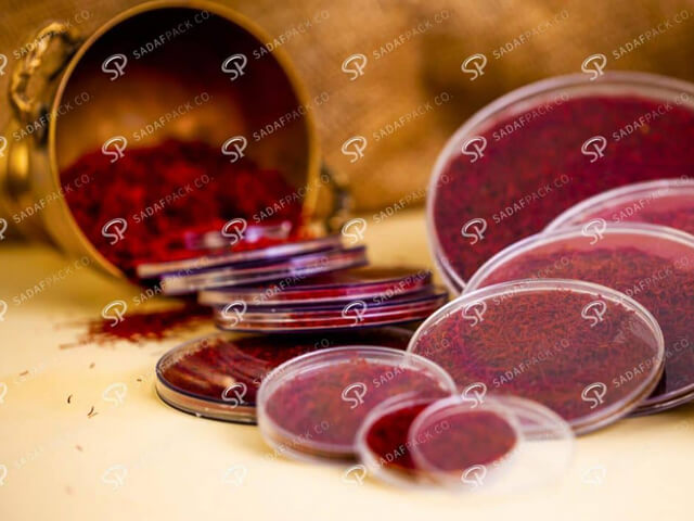 مزیت های خرید ظرف زعفران از صدف پک چیست | شرکت صدف پک