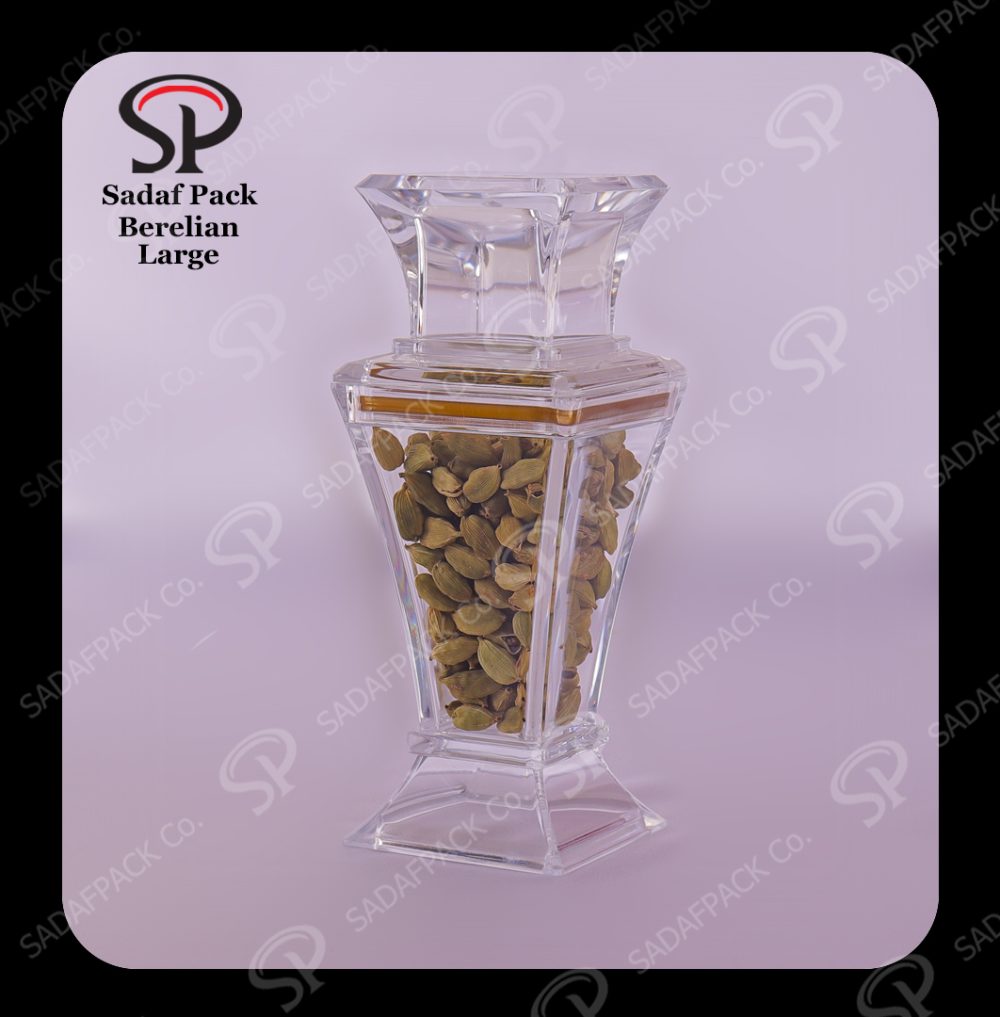 ظرف کریستالی زعفران طرح برلیان لارج - Image 3