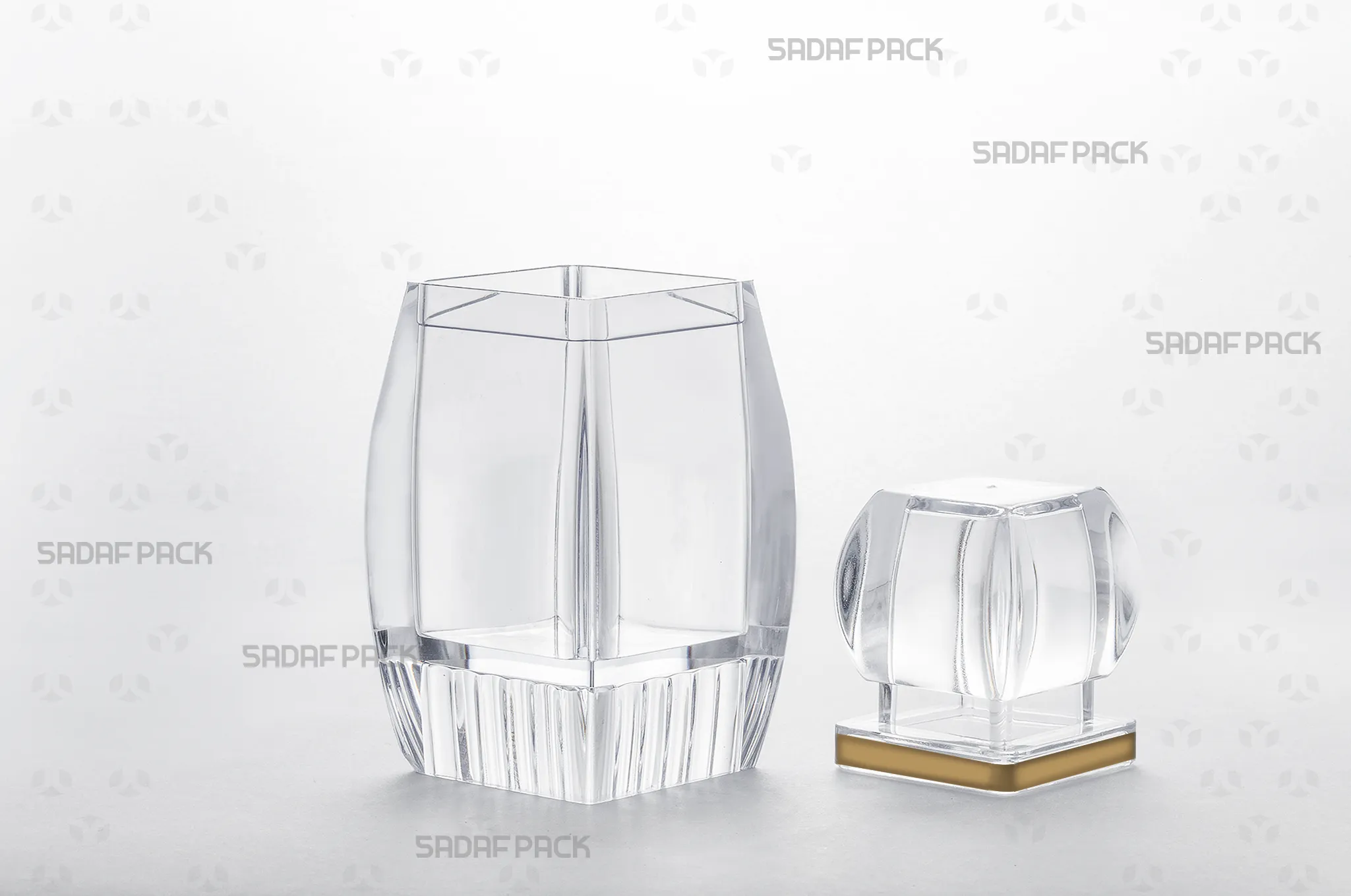 ظرف و درب تفکیک شده مدل آذین لارج کف بالا جهت نمایش کامل فضای داخلی